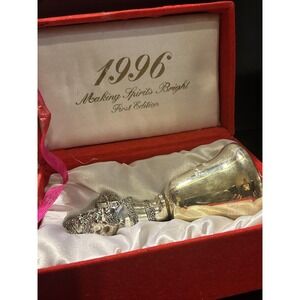 Madison Avenue 1996 "Making Spirits Bright" Silverplated Santa Bell 1st Edition
